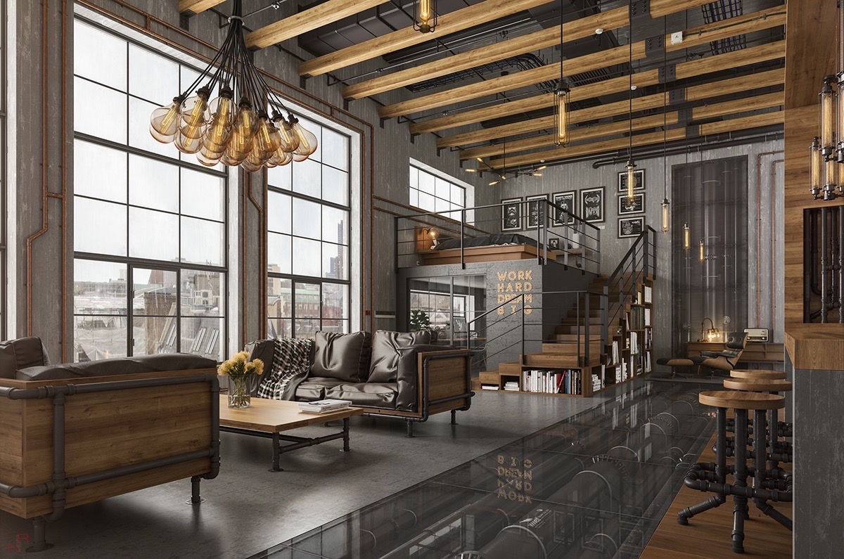 Industrial style home accessories