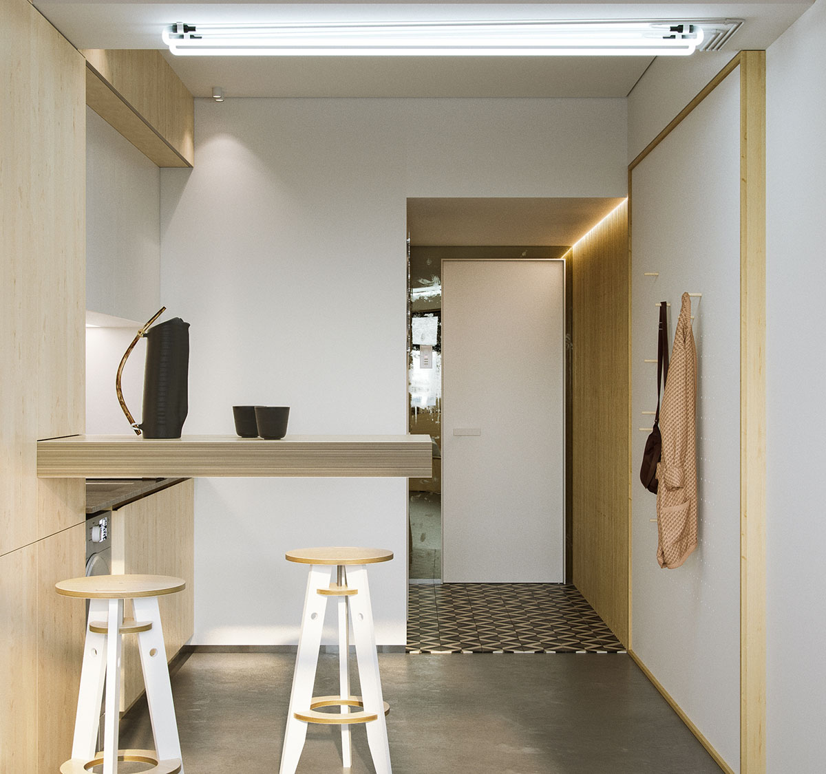 Super Compact Spaces A Minimalist Studio Apartment Under 23
