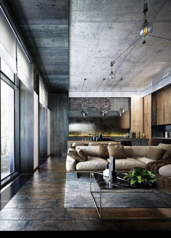 How To Design Industrial Style Bachelor Pads: 4 Examples