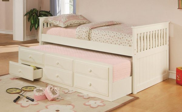 girls single bed with storage