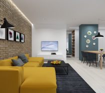 Unusual Home Layout with Creative Accent Colours