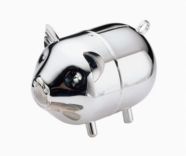 Blue Cat Bank Shaped Piggy Bank Metal Coin Bank Money Box Figurines Saving Money 
