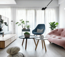 Family Home With Dashes Of Pastel Colour Decor