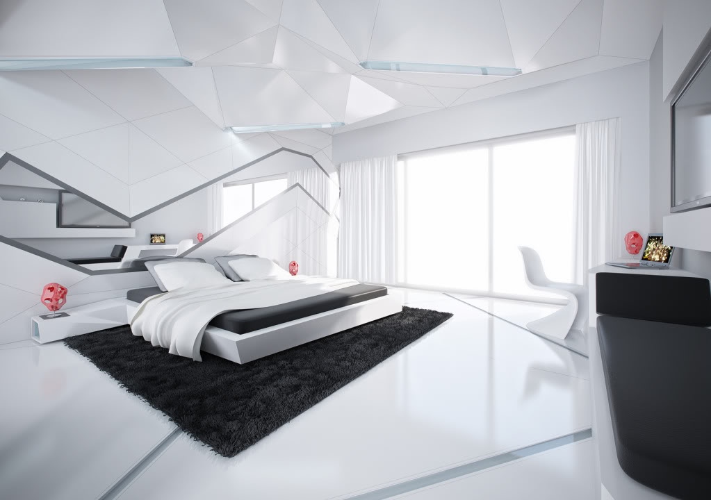 спальня с белой мебелью дизайн фото