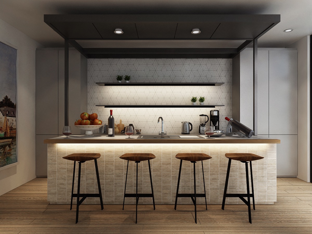 interior kitchen lighting idea
