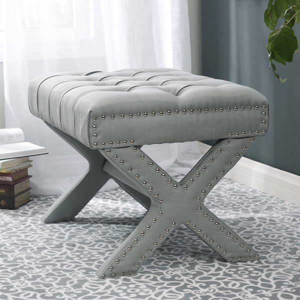 33 * 22 * 43.5 cm Cream White Vanity Stool Dressing Table Stool Makeup Baroque Vintage Piano Chair Cushion Padded Makeup Seat for Bedroom