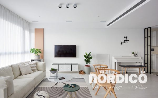 Black, White and Patterns Steal the Show In This Scandinavian-Style Apartment
