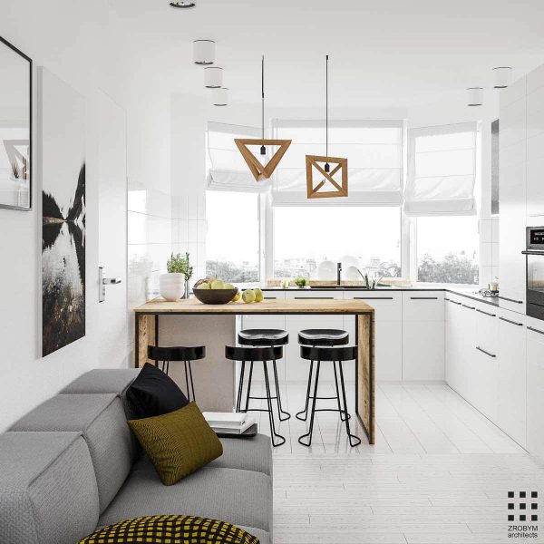 5 Contrasting Small Apartment Designs