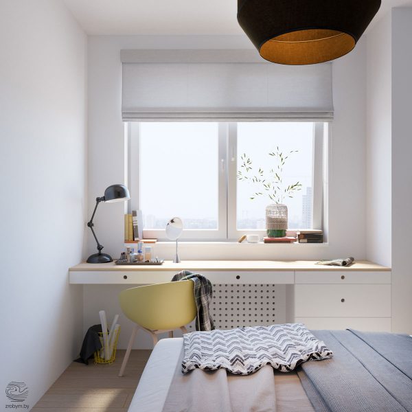 Grey and Yellow Open Plan Small Apartment Tour