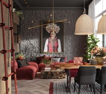 3 Homes That Go Bold with Dramatic Red Color Palettes
