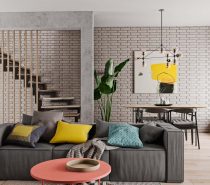 Modern Open Plan With Refreshing Colour Infusions