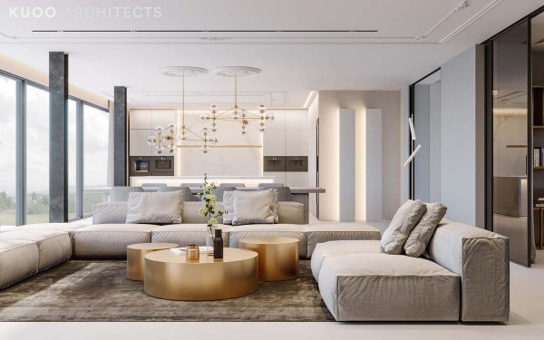 Ritzy UK Home with Glam Metallic Accents