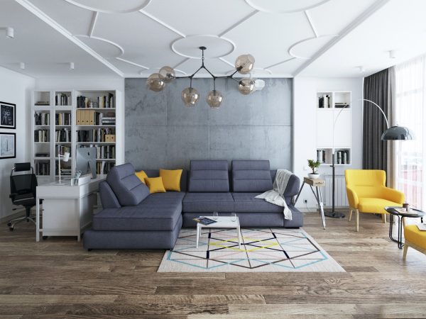 40 Stylish Living Rooms That Use Concrete To Stand Out