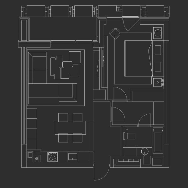 Using Dark Color Schemes For Small Homes: 3 Examples With Floor Plans