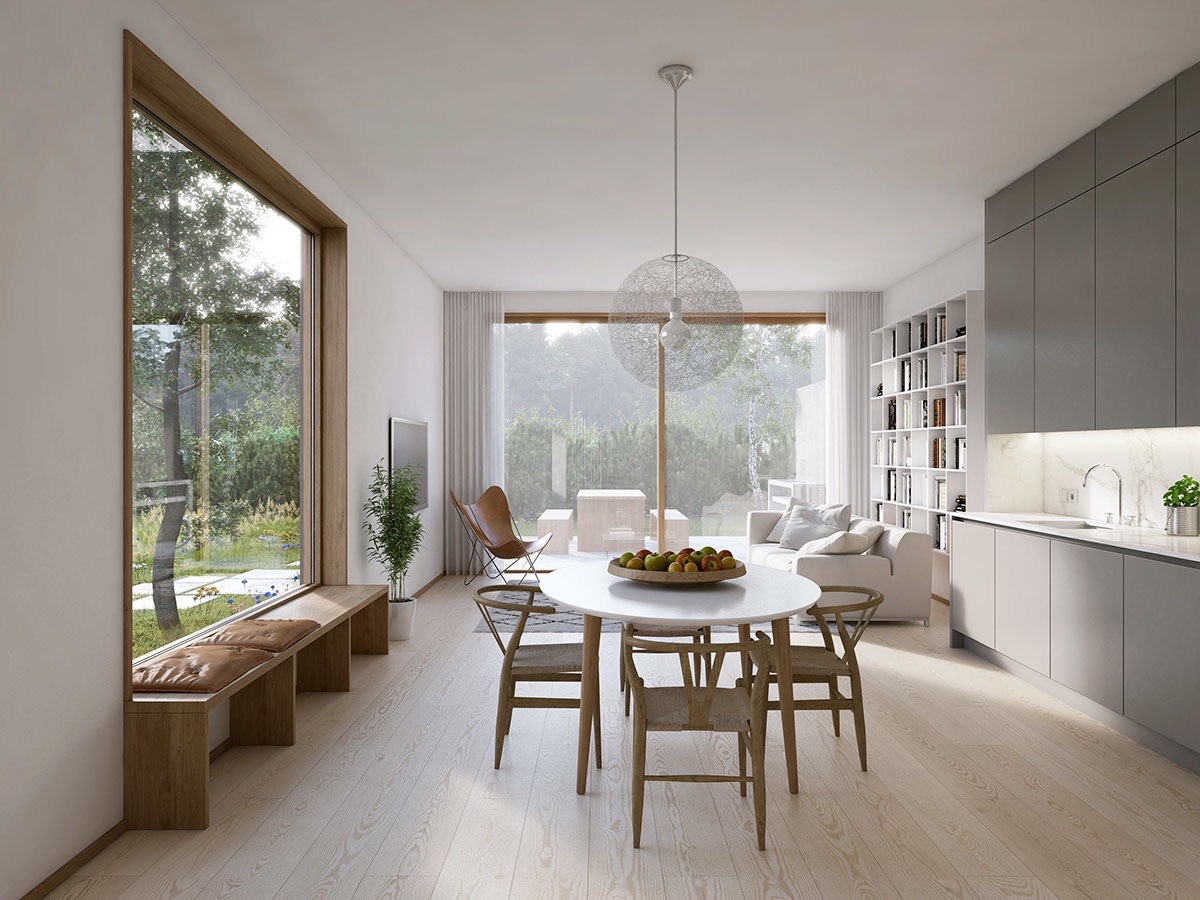 modern minimalist dining room sets