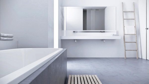White & Grey Interior Design In The Modern Minimalist Style