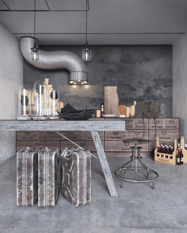 Two Examples Of Industrial Modern Rustic Interior Design