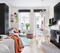 Two Different Methods of Dividing A Studio Apartment