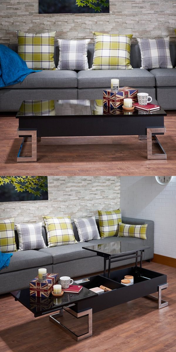 33 Beautiful Lift-Top Coffee Tables To Help You Declutter & Multi-Task