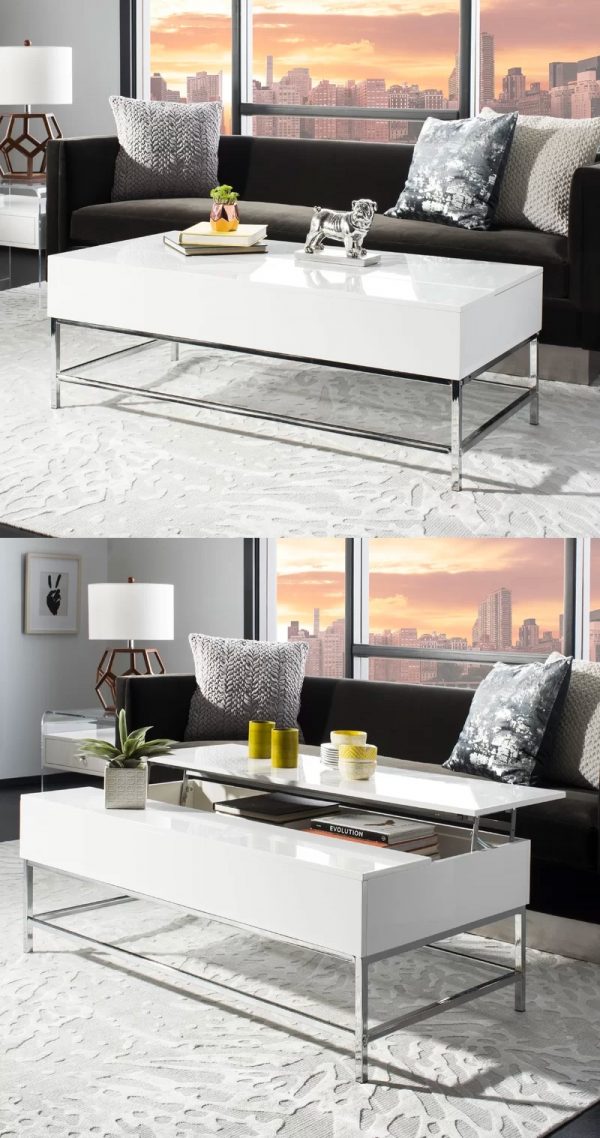 33 Beautiful Lift Top Coffee Tables To Help You Declutter And Multi Task