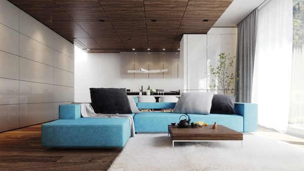 30 Blue Living Rooms To Relax The Mind, Body And Soul