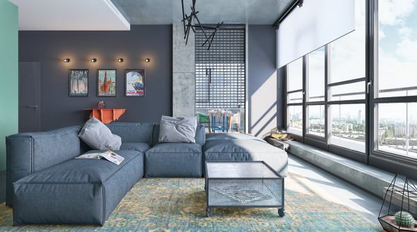 How To Use Colors To Spice Up A Concrete Decor Scheme: 3 Examples