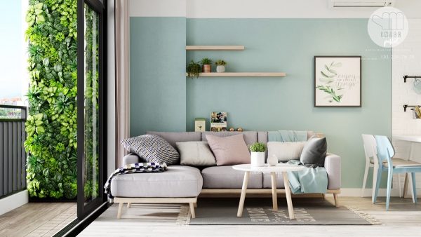 Colourful Interiors With Connection: Green, Coral, Blue And Yellow Decor