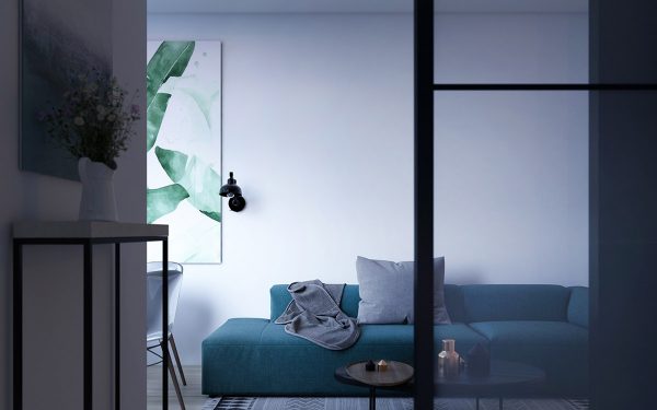 2 Modern Interiors With Rich Blue Decor Ideas