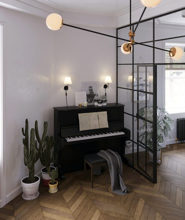 Earthy Eclectic Scandinavian Style Interior