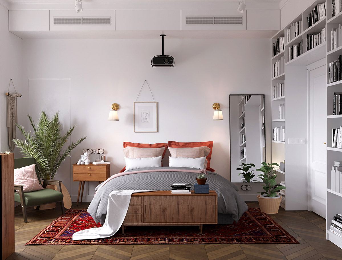 Earthy Eclectic Scandinavian Style Interior,Kitchen And Bathroom Tiles Design
