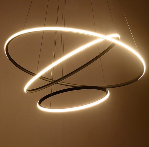 led contemporary chandeliers