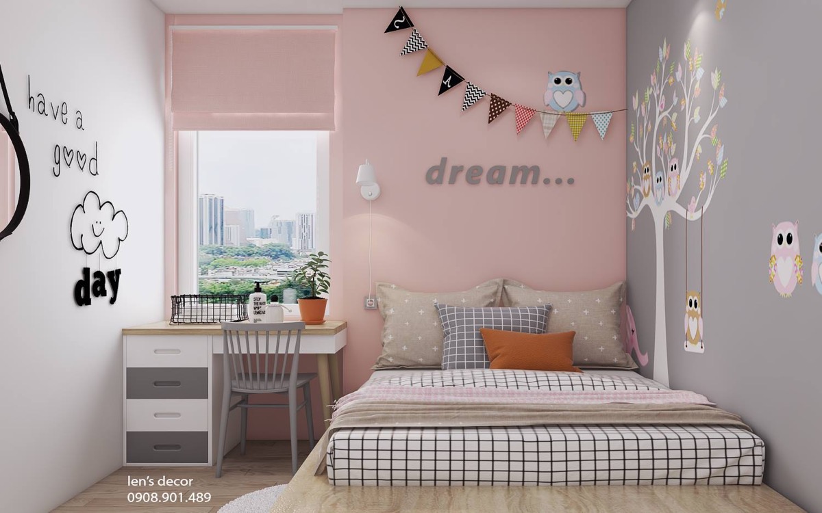 pastel kids bedroom