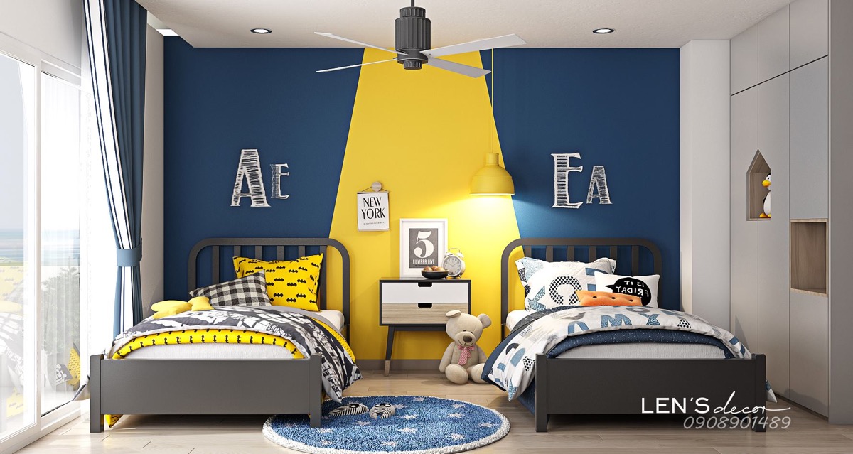 Yellow Kids Rooms How To Use Combine Bright Decor