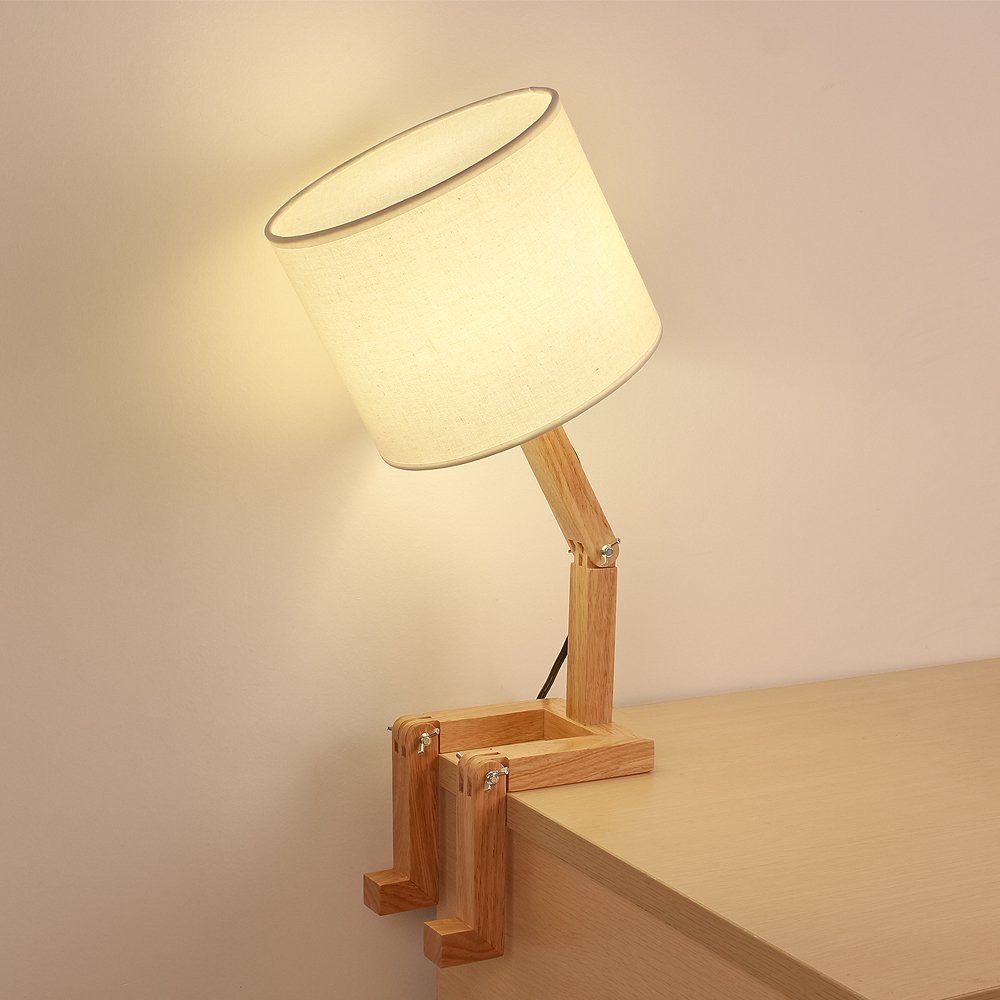Cute Wooden Stick Figure Lamp