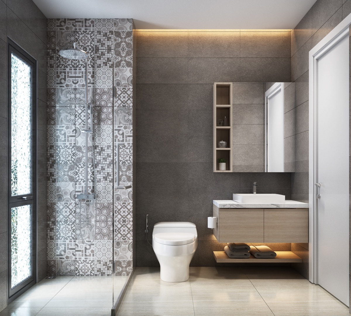 36 Modern Grey White Bathrooms That Relax Mind Body Soul