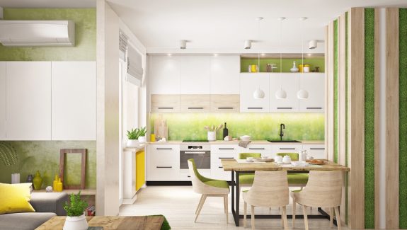 33个华丽的绿色厨房和装饰它们的方法
