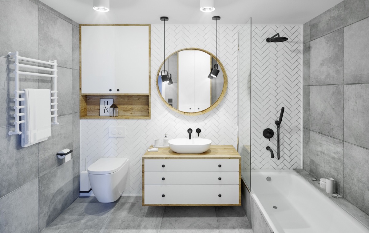 Basement Bathroom Reveal And The Best Tile Of 2018 Oh Sweet Basil