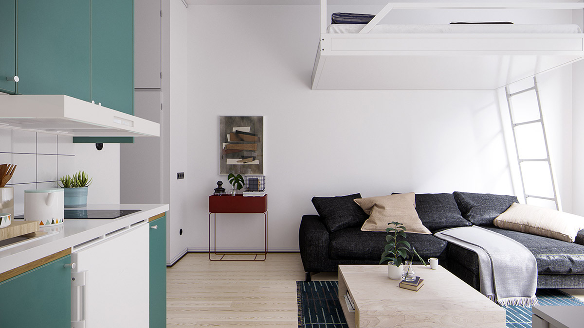 4 Small Space Apartments That Use Clever Ways To Maximize Space