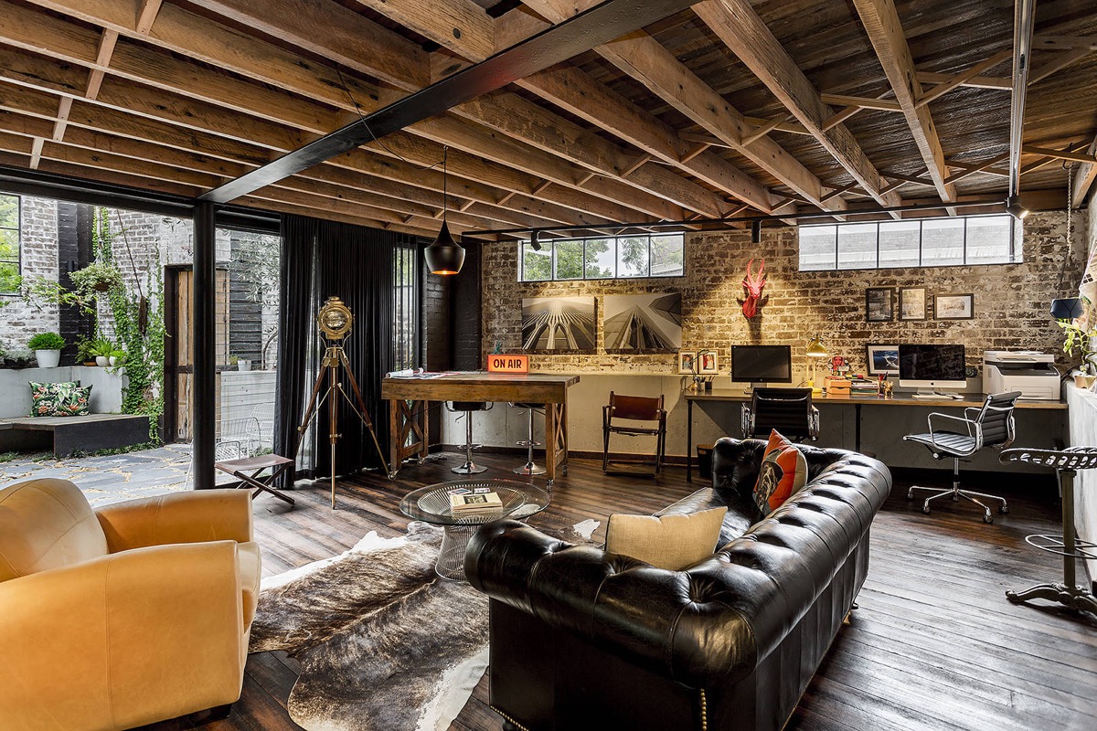 33 Inspiring Industrial Style Home Offices That Sport Beautiful