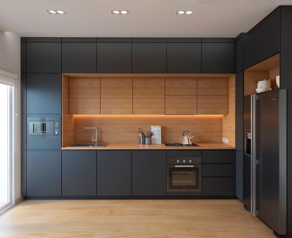 length of a one wall kitchen