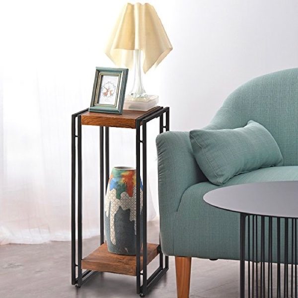 small tall lamp table