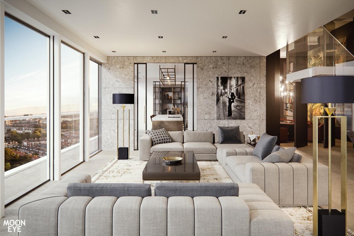 gorgeous apartment living room