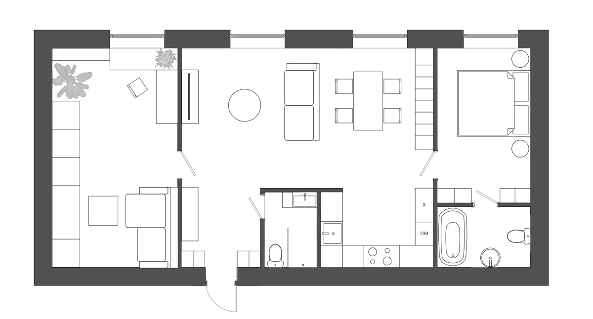 75 square meter house design