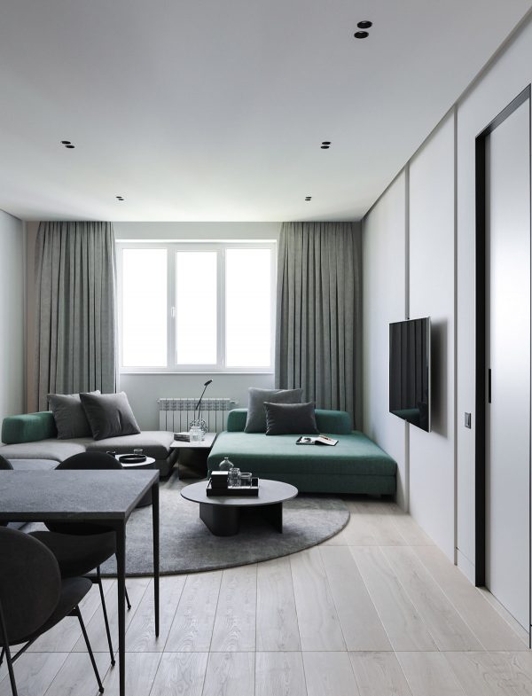 Modern Minimalist Apartment Designs Under 75 Square Meters (808 Square Feet)
