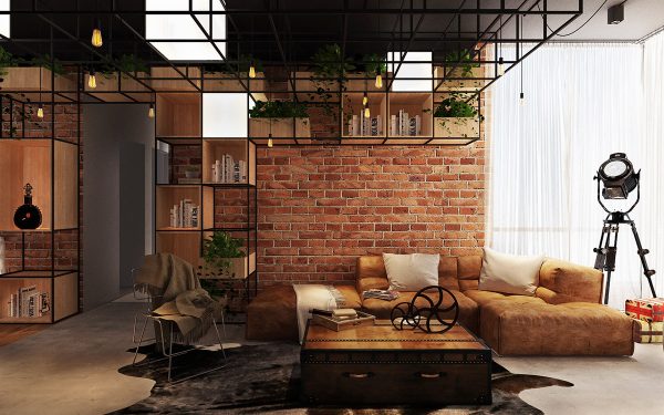 Three Industrial Style Lofts WIth Natural Accents