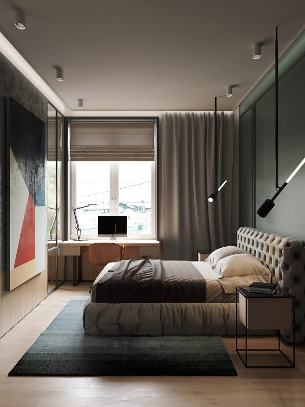 Interior Design Using Moody Colours And Natural Materials