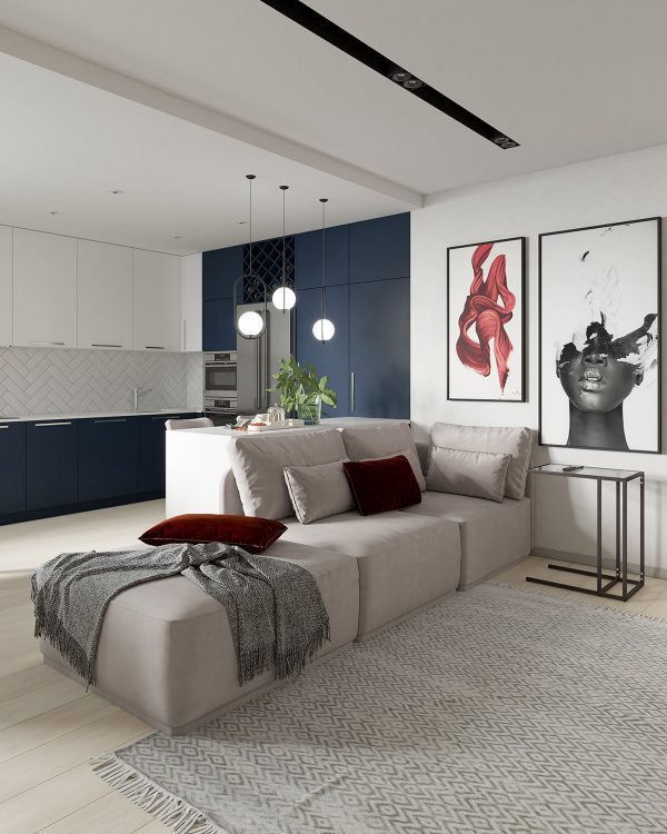 Modern Interior That Doen’t Shy Away From Colour