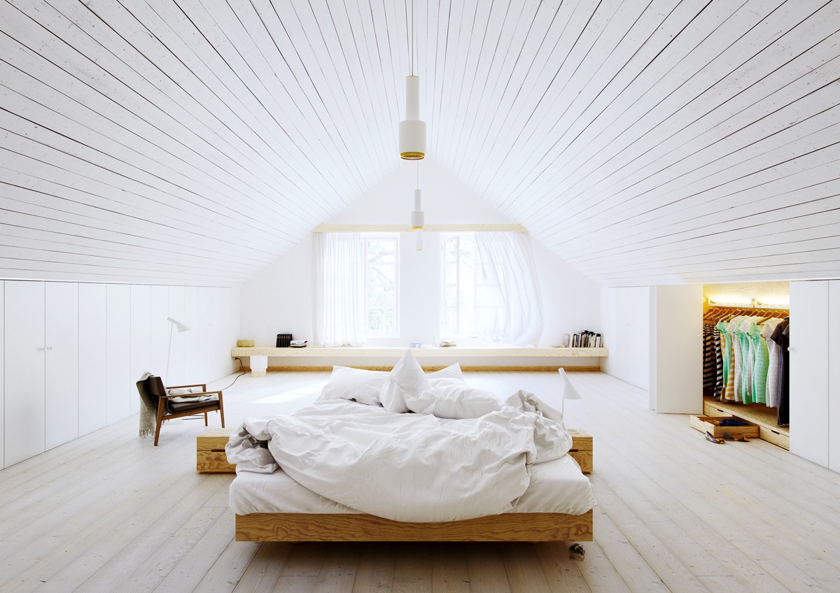 cozy attic bedroom