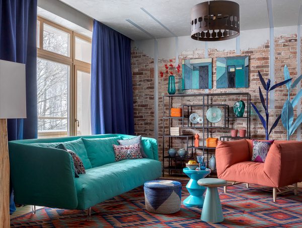 Quirky Colourful Interior With Unique Lighting Schemes