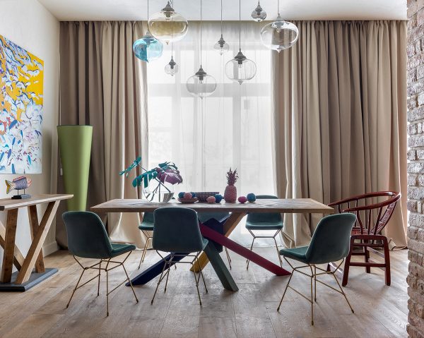 Quirky Colourful Interior With Unique Lighting Schemes